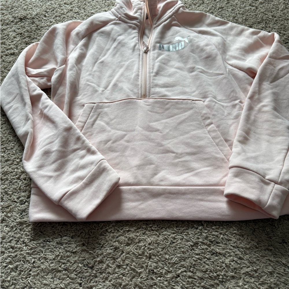 Puma Soft Pink Quarter-Zip Top